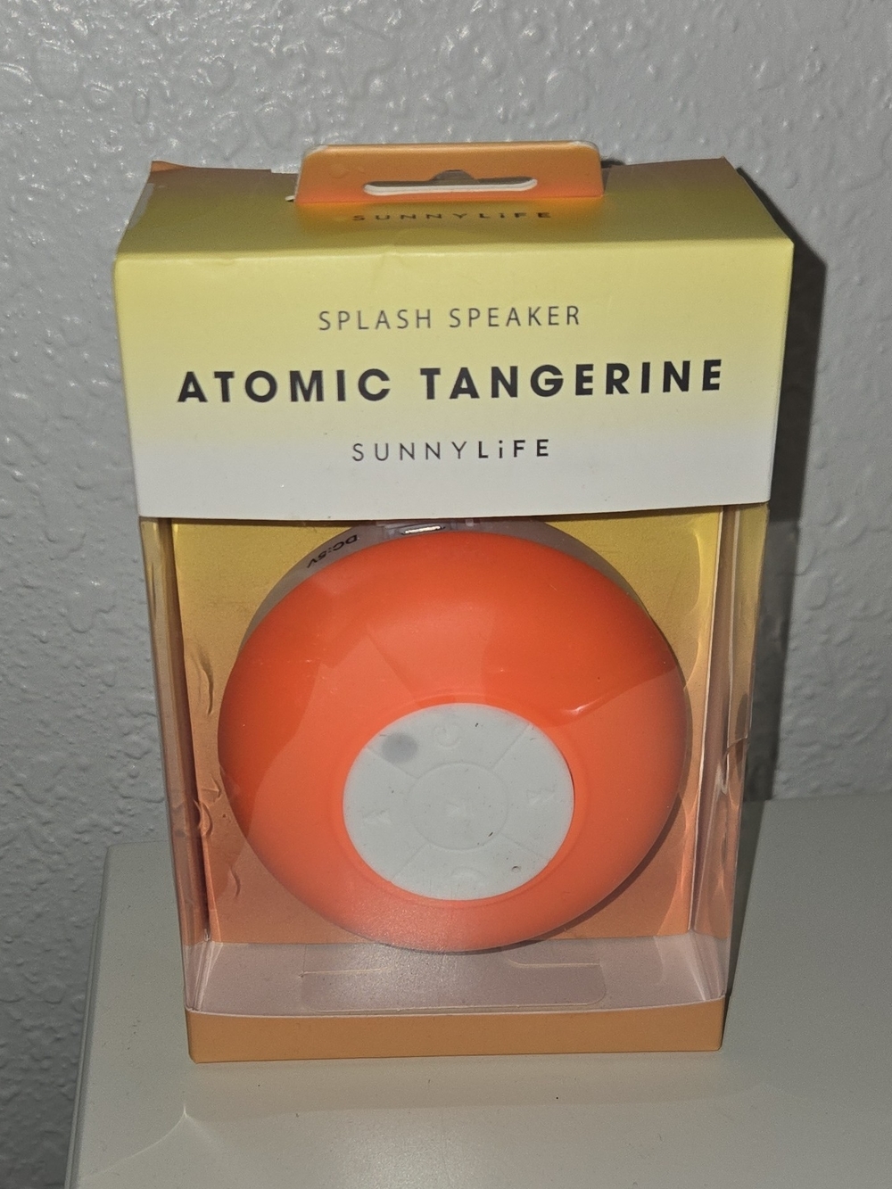 SunnyLife Atomic Tangerine Portable Splash Speaker - Orange & White